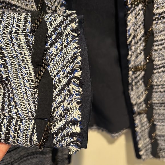 NWT - White House Black Market long tweed jacket - Picture 8 of 10